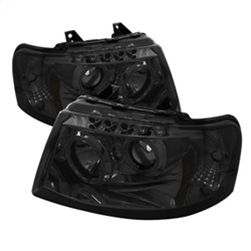 FR SPORT Spyder Ford Expedition 03-06 Projector Headlights LED Halo LED Smke (Not Included)...