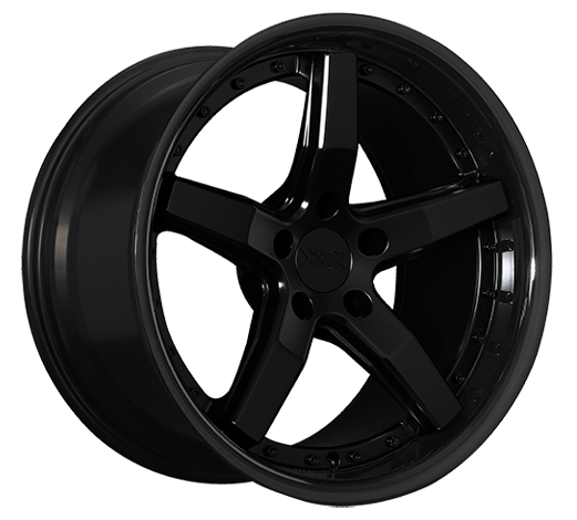 XXR 569 Wheel Flat Black / Gloss Black Lip 20x9 +20 5x4.5