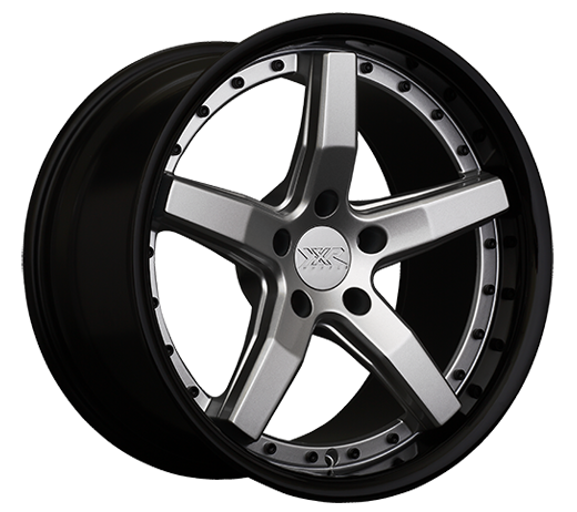 FR SPORT XXR 569 Wheel Silver / Gloss Black Lip 18x8.5 +38 5x120
