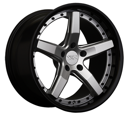 FR SPORT XXR 569 Wheel Silver / Gloss Black Lip 20x10.5 +25 5x4.5