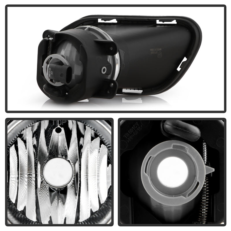 Spyder 14-18 Jeep Cherokee OEM Style Fog Light w/Switch - Clear (FL-JCH14-C) 9043345