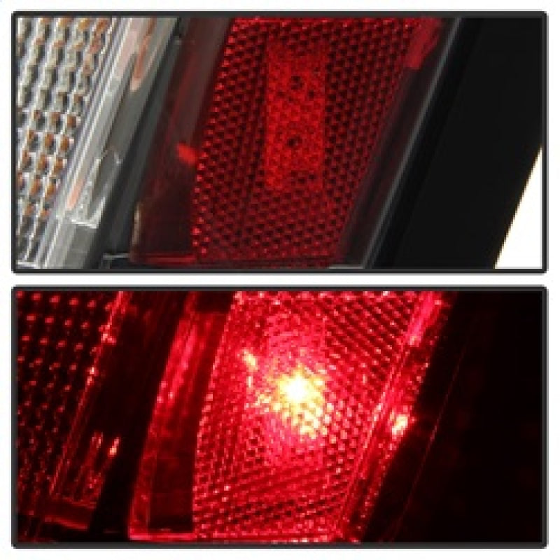Spyder 05-07 Chrysler 3000C Verison 2 Light Bar LED Tail Lights - Red Clear (ALT-YD-C305V2-LED-RC) 5083364