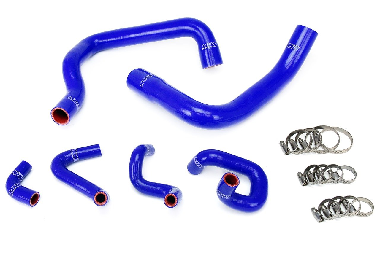 HPS Performance HPS Silicone Radiator + Heater Coolant Hose Kit Ford 1986-1993 Mustang GT / Cobra, 57-1010