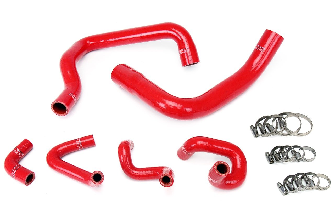 HPS Performance HPS Silicone Radiator + Heater Coolant Hose Kit Ford 1986-1993 Mustang GT / Cobra, 57-1010