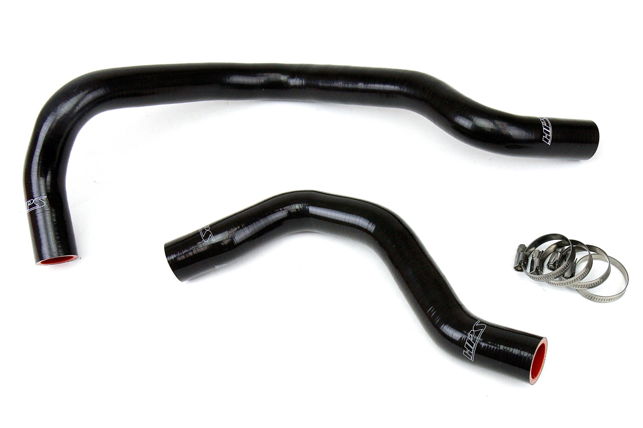 HPS Performance Products HPS Black Reinforced Silicone Radiator Hose Kit Coolant Honda 88-91 CRX w/ B16