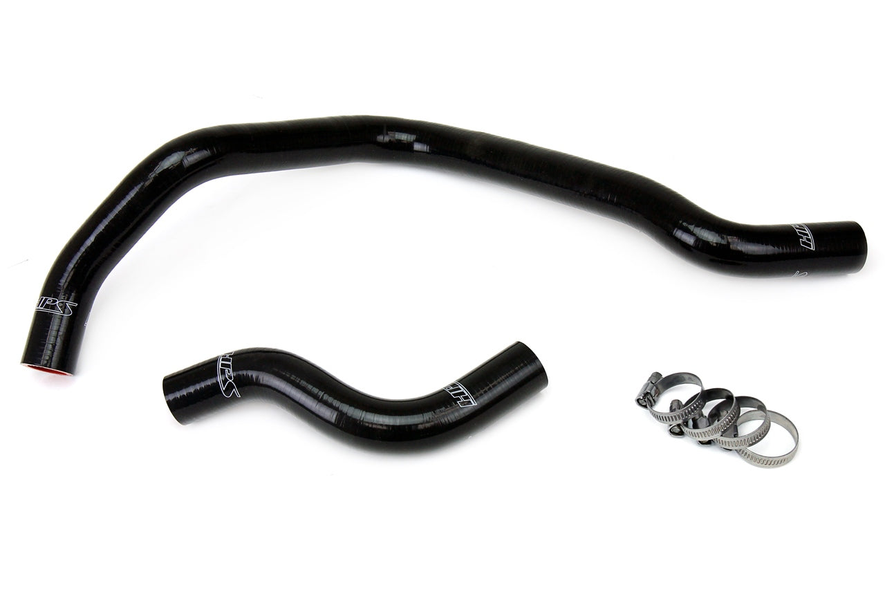 HPS Performance HPS Black Reinforced Silicone Radiator Hose Kit Coolant Honda 93-97 Del Sol SOHC D15 D16