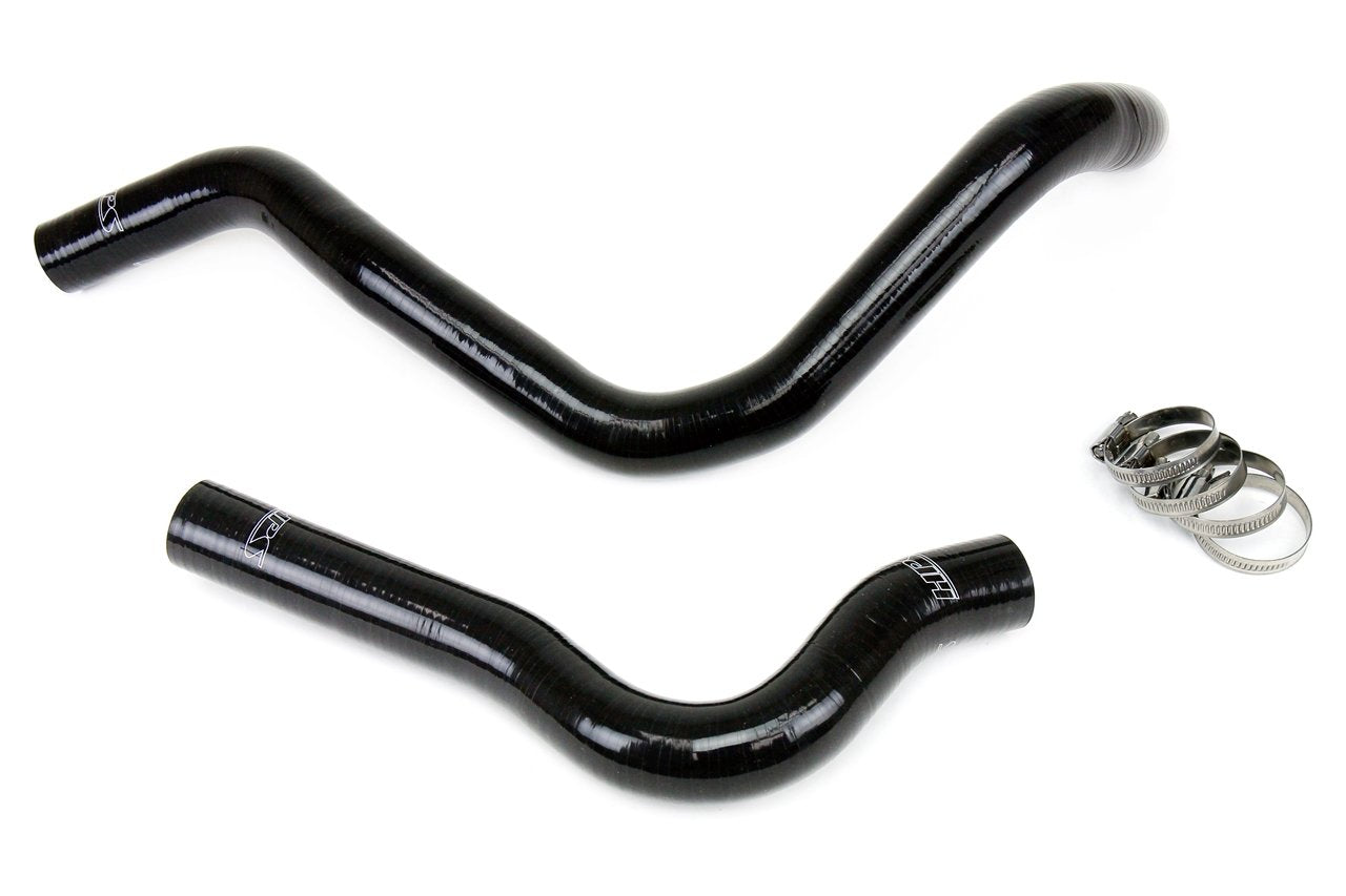 HPS Performance HPS Black Reinforced Silicone Radiator Hose Kit Coolant Honda 99-00 Civic Si