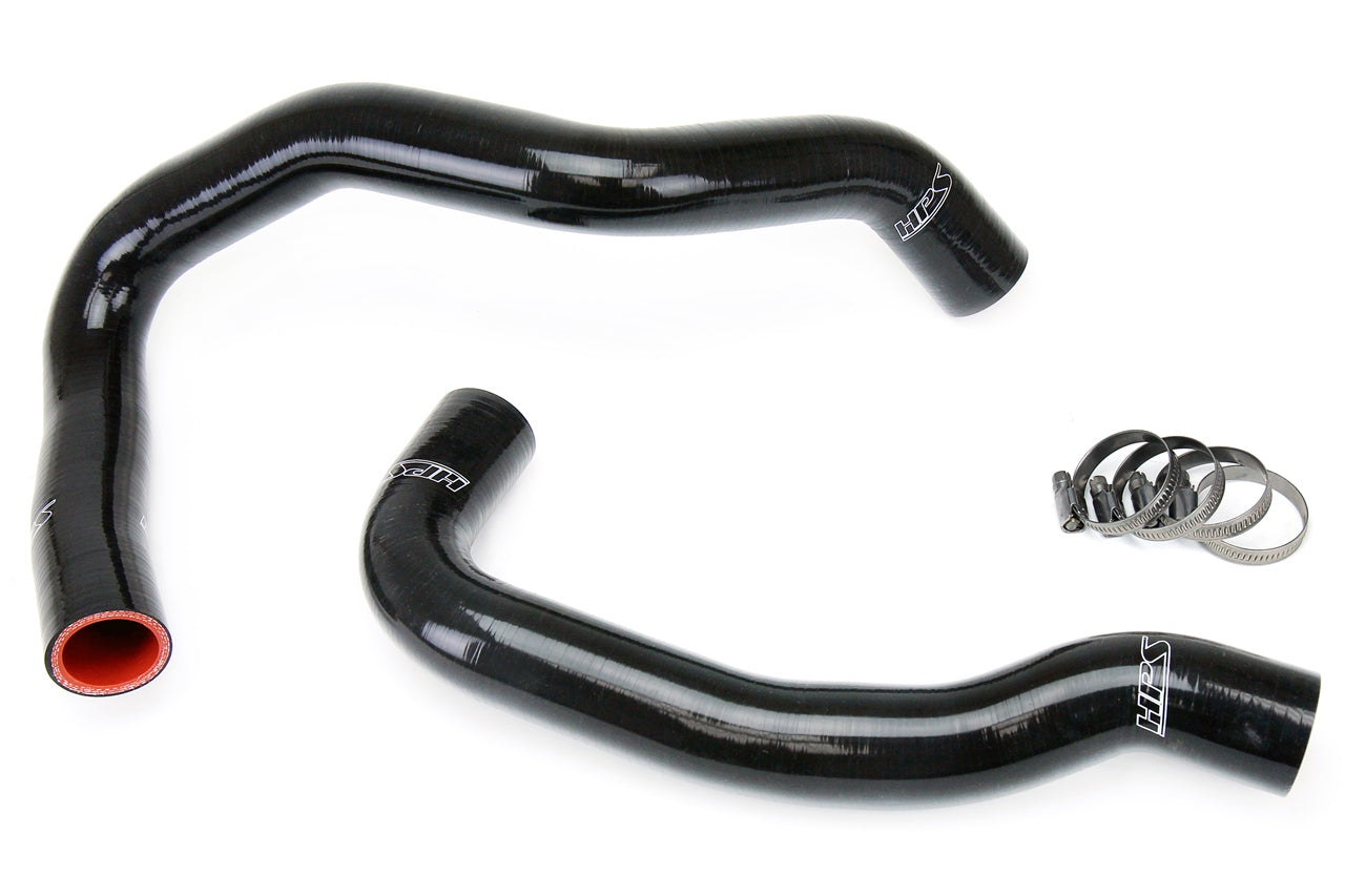 HPS Performance HPS Black Reinforced Silicone Radiator Hose Kit Coolant Nissan 89-98 240SX w/ KA