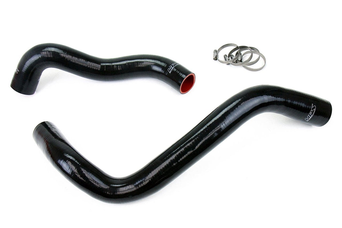 FR SPORT HPS Black Reinforced Silicone Radiator Hose Kit Coolant Ford 99-01 F350 Superduty w/...