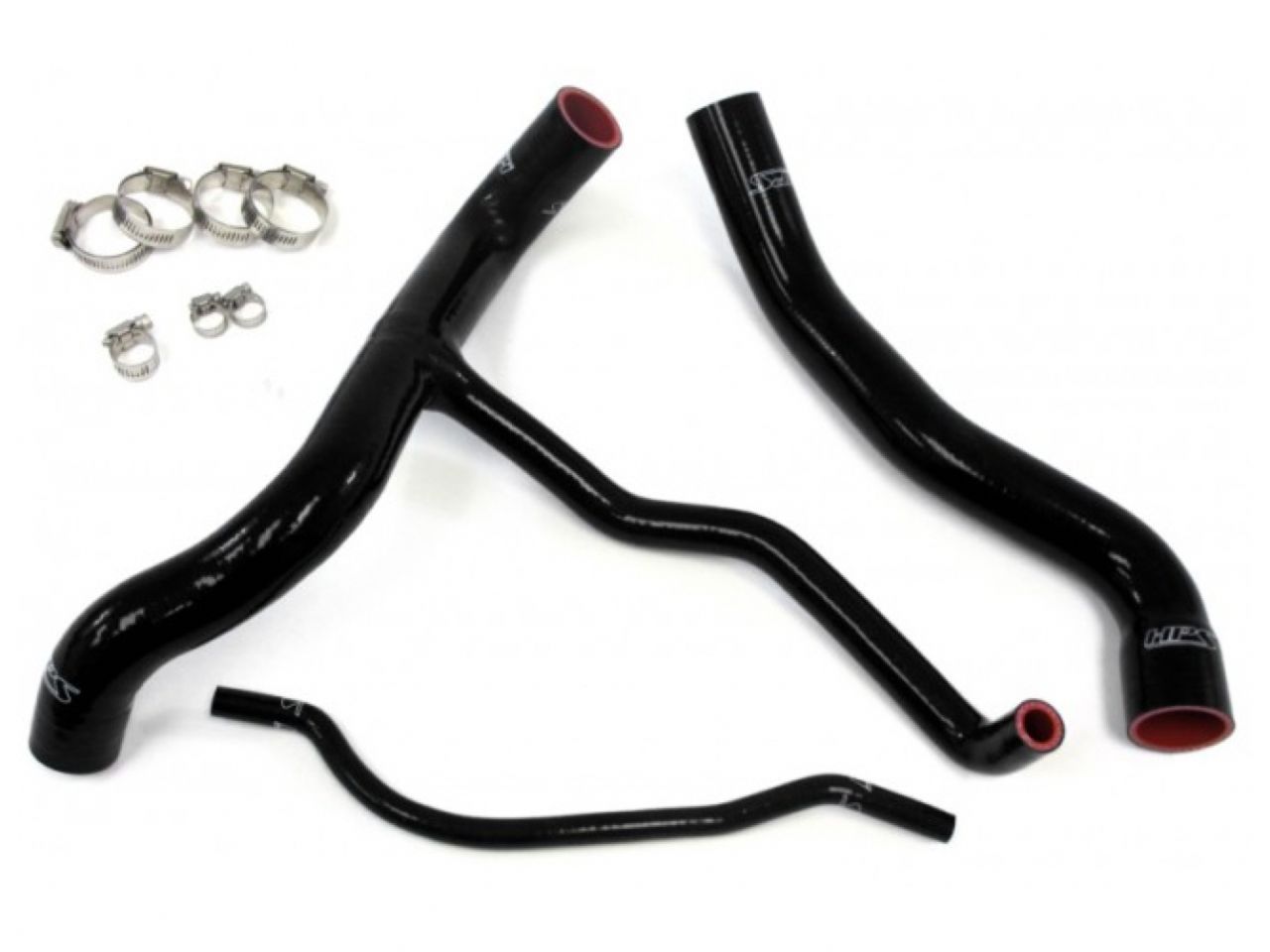 HPS Performance HPS Black Reinforced Silicone Radiator Hose Kit Coolant Chevy 10-11 Camaro SS 6.2L V8