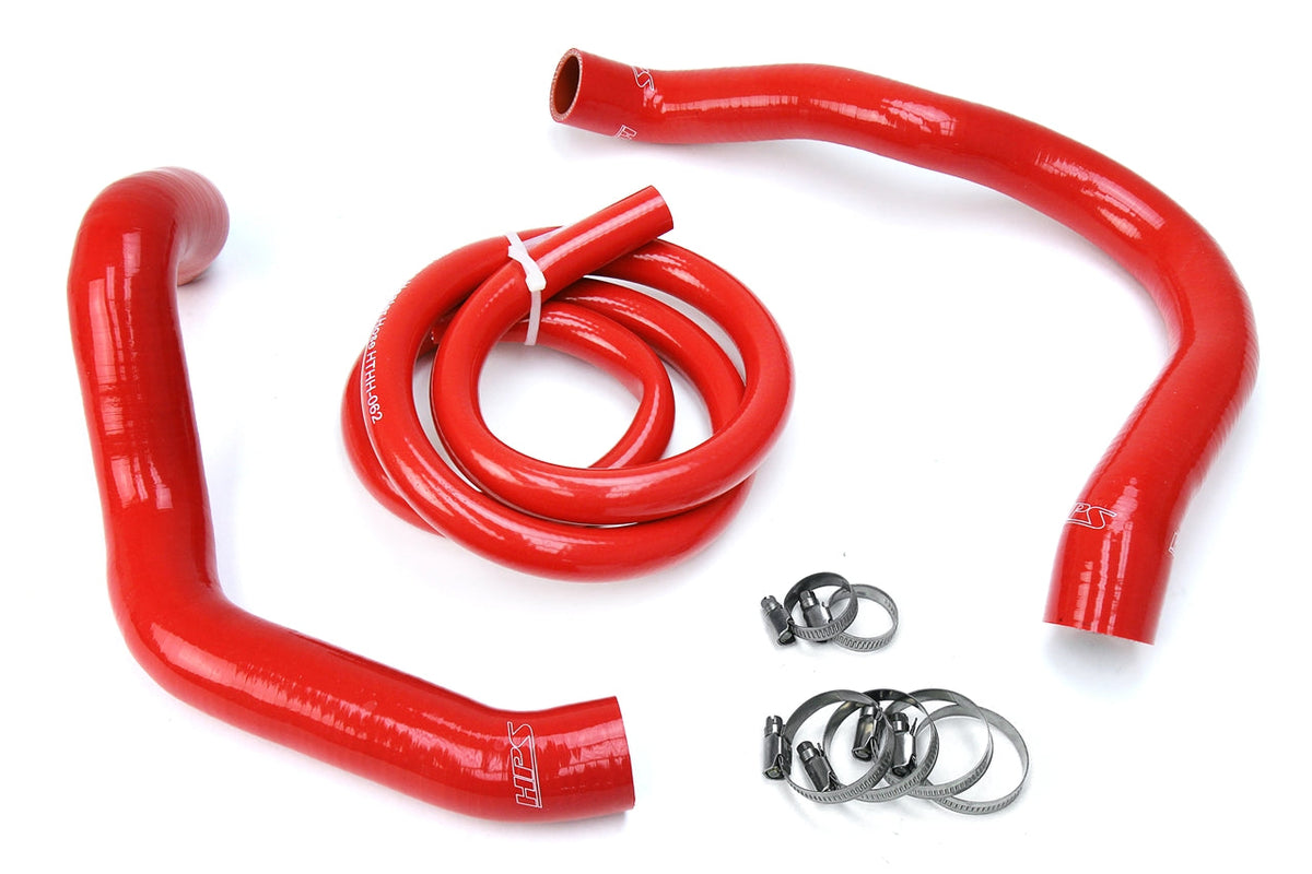 FR SPORT HPS Performance Products HPS Red Reinforced Silicone Radiator + Heater Hose Kit Jeep...