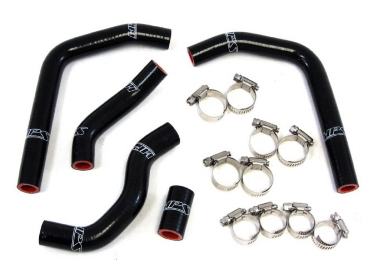HPS Performance HPS Black Reinforced Silicone Radiator Hose Kit Honda 05-08 CR125R 2 Stroke