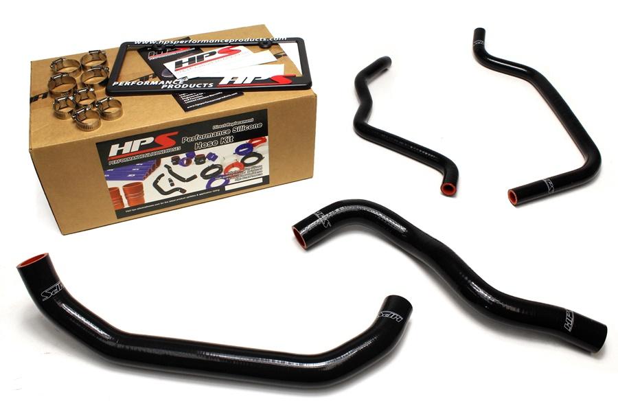 FR SPORT HPS Black Reinforced Silicone Radiator + Heater Hose Kit Honda 08-12 Accord 2.4L 4Cyl LHD