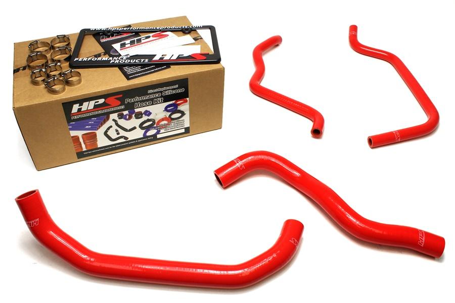 FR SPORT HPS Red Reinforced Silicone Radiator + Heater Hose Kit Honda 08-12 Accord 2.4L 4Cyl LHD