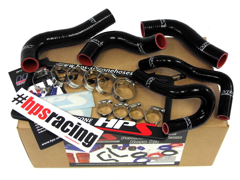 HPS Performance HPS Reinforced Black Silicone Radiator + Heater Hose Kit Coolant Mazda 90-93 Miata 1.6L