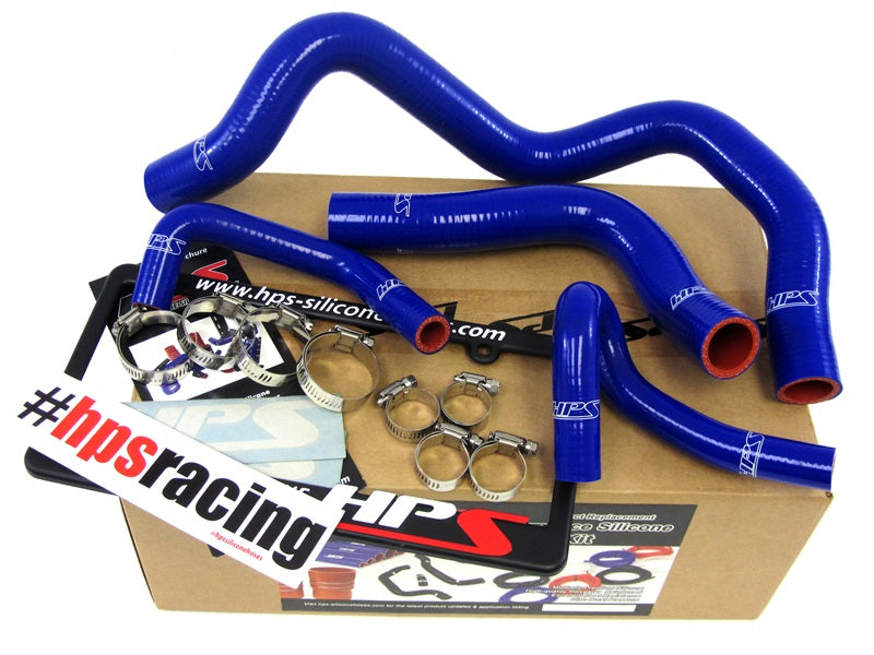 FR SPORT HPS Performance Products HPS Reinforced Blue Silicone Radiator + Heater Hose Kit Coolant...