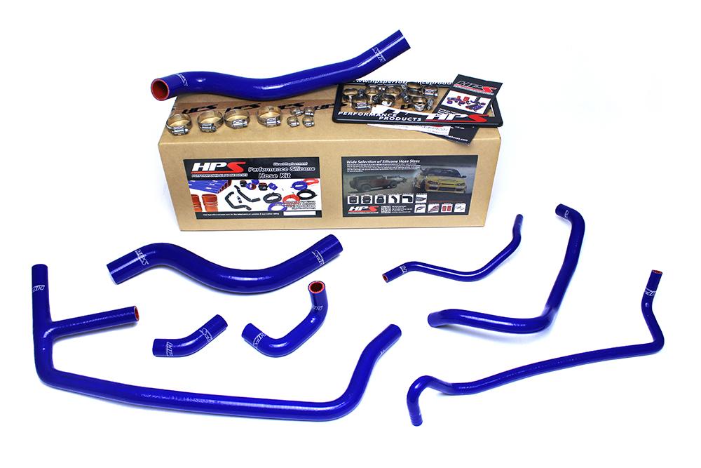 FR SPORT HPS Blue Reinforced Silicone Radiator and Heater Hose Kit Coolant Ford 2015-2019 Mustang...