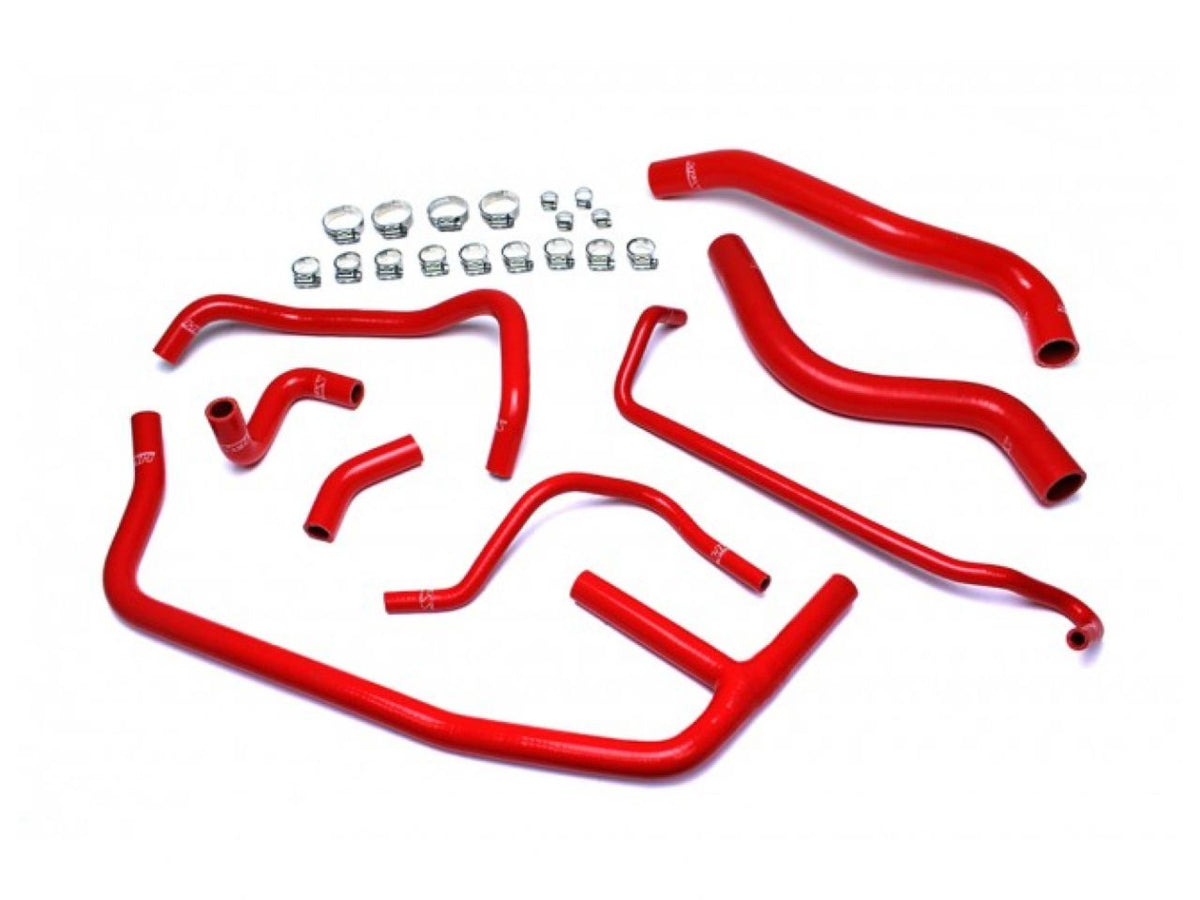 FR SPORT HPS Red Reinforced Silicone Radiator and Heater Hose Kit Coolant Ford 2015-2019 Mustang...
