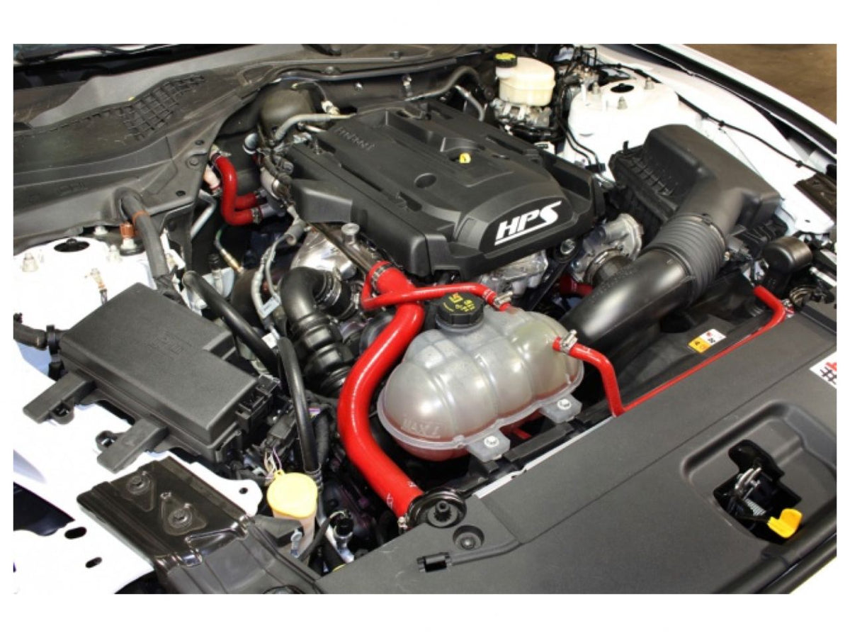 FR SPORT HPS Red Reinforced Silicone Radiator and Heater Hose Kit Coolant Ford 2015-2019 Mustang...