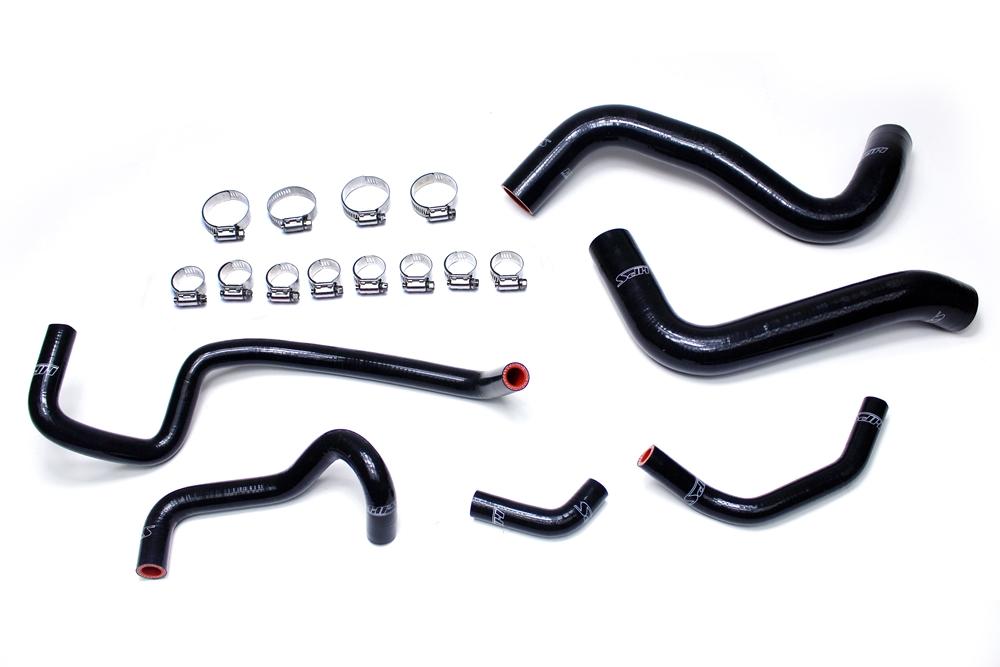 FR SPORT HPS Black Reinforced Silicone Radiator Hose + Heater Hose Kit Coolant Lexus 03-09 GX470...