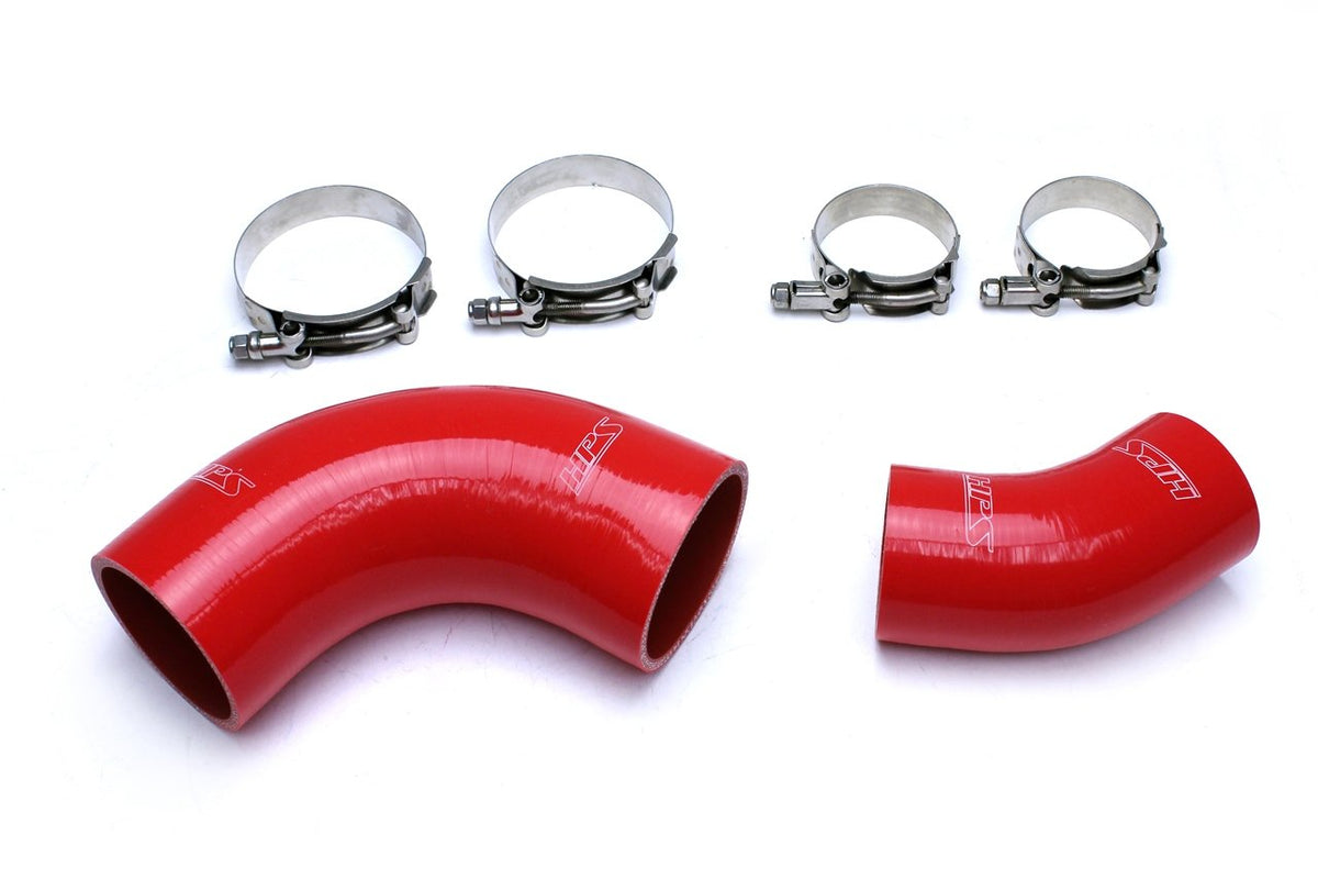FR SPORT HPS Performance Products HPS Red Reinforced Silicone Intercooler Hose Kit Mazda 07-10...