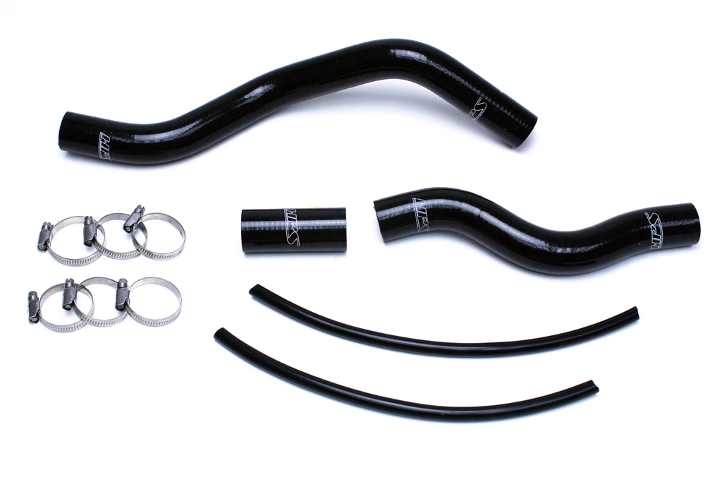 HPS Performance HPS Black Reinforced Silicone Radiator Hose Kit Coolant Honda 01-05 Civic 1.7L Automatic Trans.