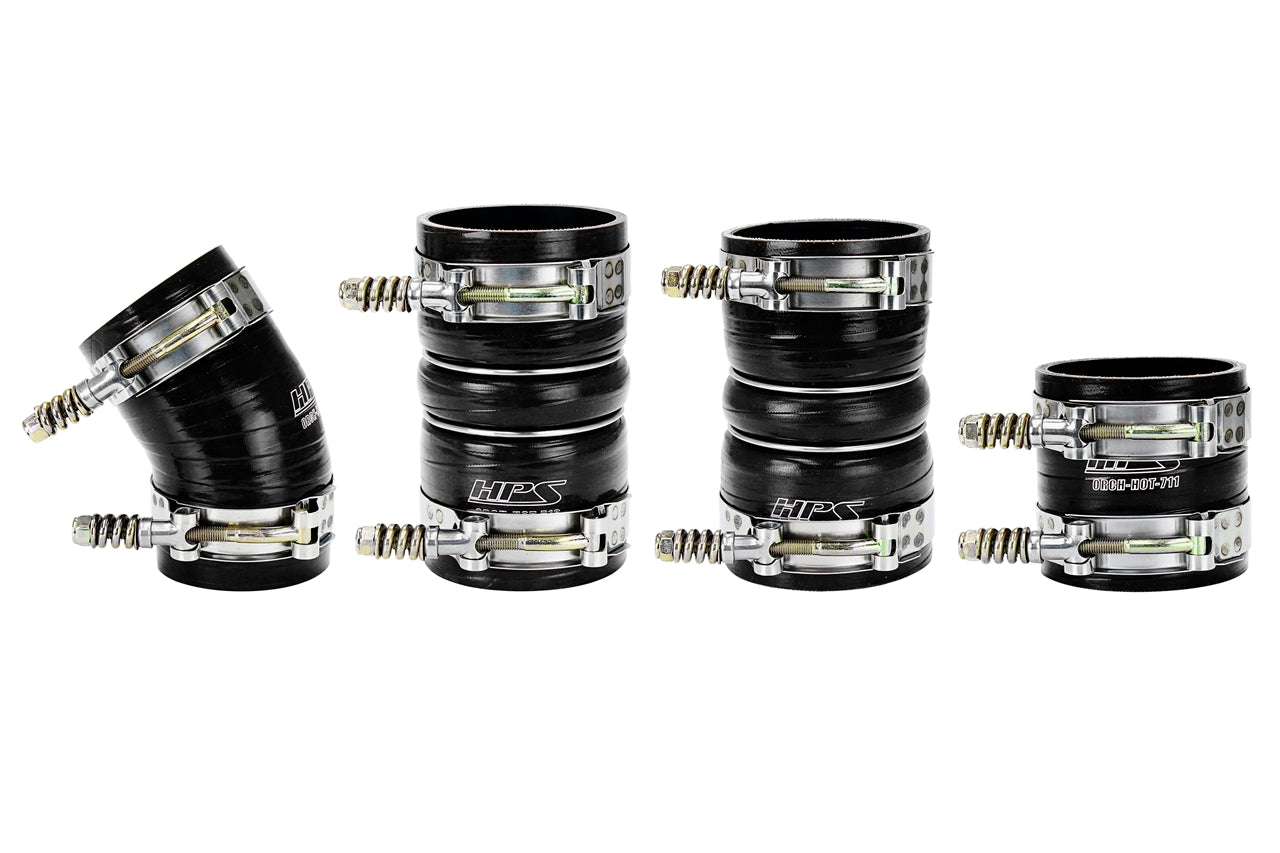 HPS Performance Products HPS High Temp Reinforced Silicone Intercooler Hose Boots Kit Ford 2005-2007 F450 Superduty 6.0L PowerStroke Diesel