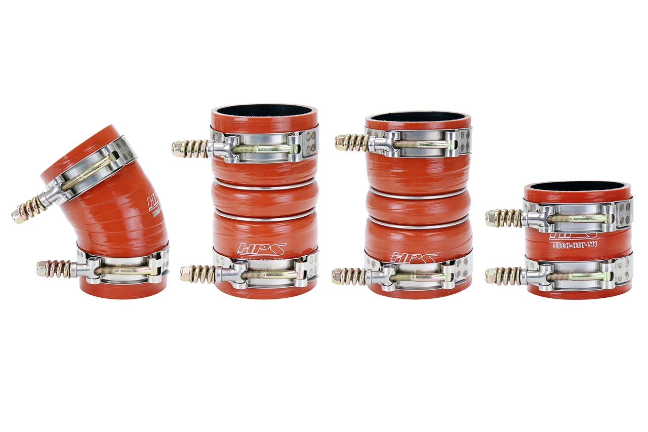 HPS Performance Products HPS High Temp Reinforced Silicone Intercooler Hose Boots Kit Ford 2005-2007 F250 Superduty 6.0L PowerStroke Diesel