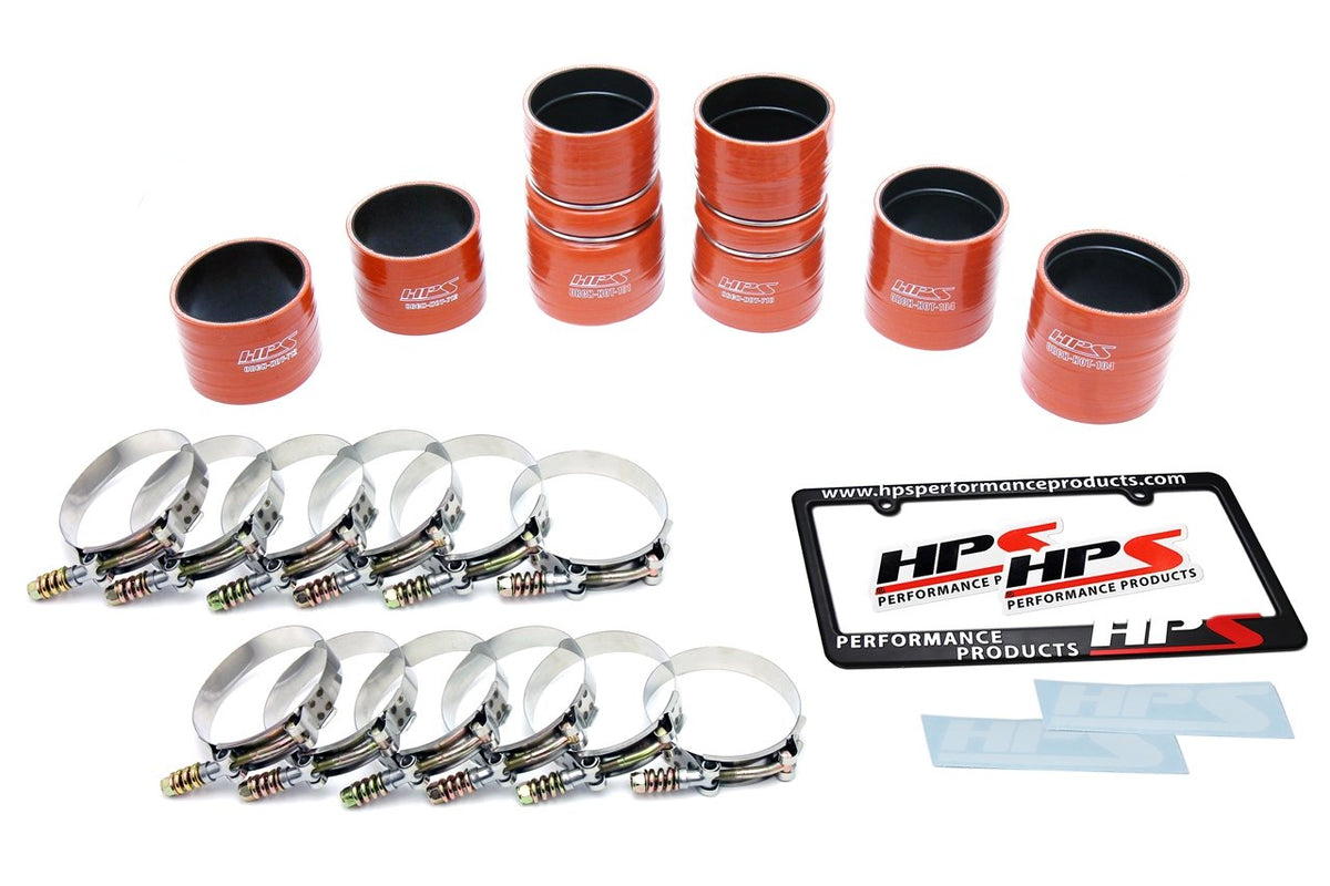 FR SPORT HPS High Temp Reinforced Silicone Intercooler Hose Boots Kit Ford Late 1999 - 2003 F450...