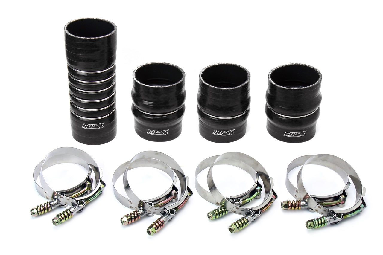 HPS Performance HPS High Temp Aramid Reinforced Silicone Intercooler Hose Boots Kit Dodge 2003-2007 Ram Pickup 5.9L Cummins Diesel