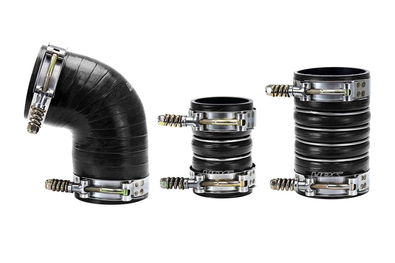 HPS Performance Products HPS High Temp Aramid Reinforced Silicone Intercooler Hose Boots Kit Chevy 2006-2010 Silverado 2500 6.6L Duramax Diesel