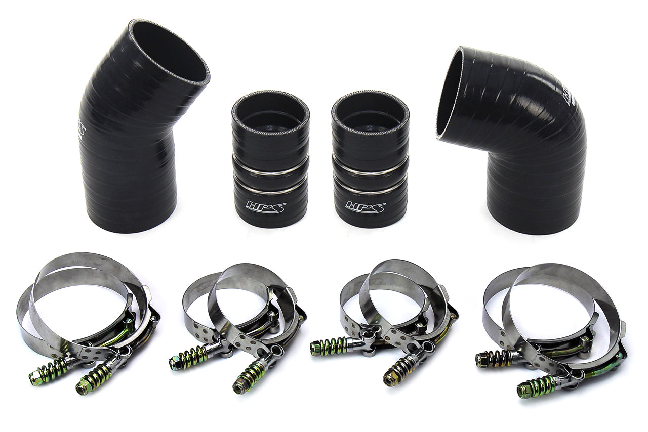 HPS Performance HPS High Temp Aramid Reinforced Silicone Intercooler Hose Boots Kit Chevy 2004.5 - 2005 Silverado 2500 HD 6.6L Duramax LLY Diesel