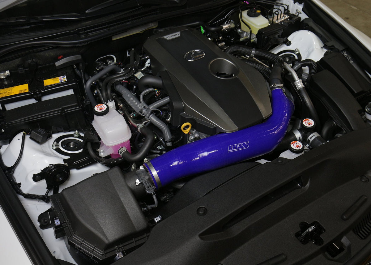 FR SPORT HPS Blue Reinforced Silicone Post MAF Air Intake Hose Kit Lexus 16-17 RC200t 2.0L Turbo...