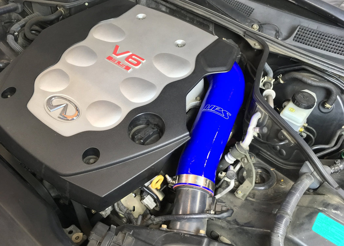 FR SPORT HPS Blue Reinforced Silicone Post MAF Air Intake Hose Kit Infiniti 03-07 G35 Coupe 3.5L...
