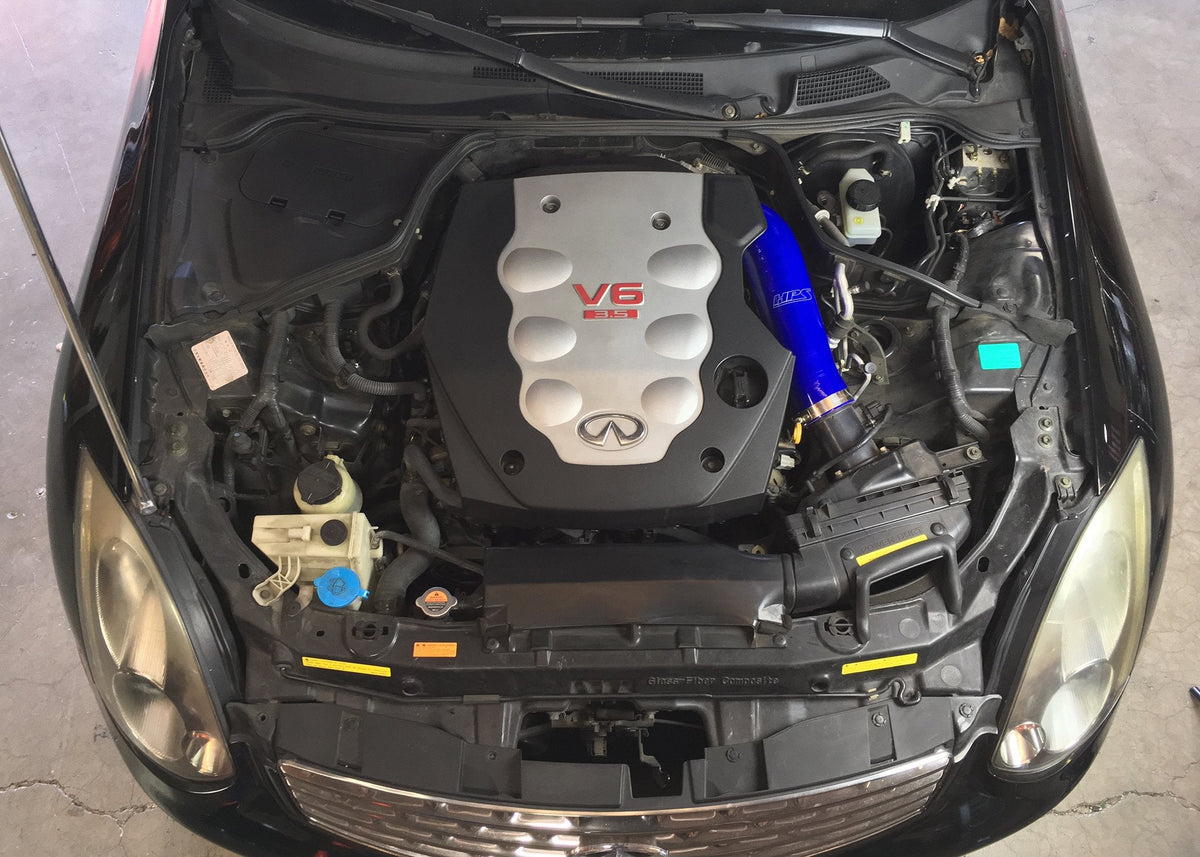 FR SPORT HPS Blue Reinforced Silicone Post MAF Air Intake Hose Kit Infiniti 03-07 G35 Coupe 3.5L...