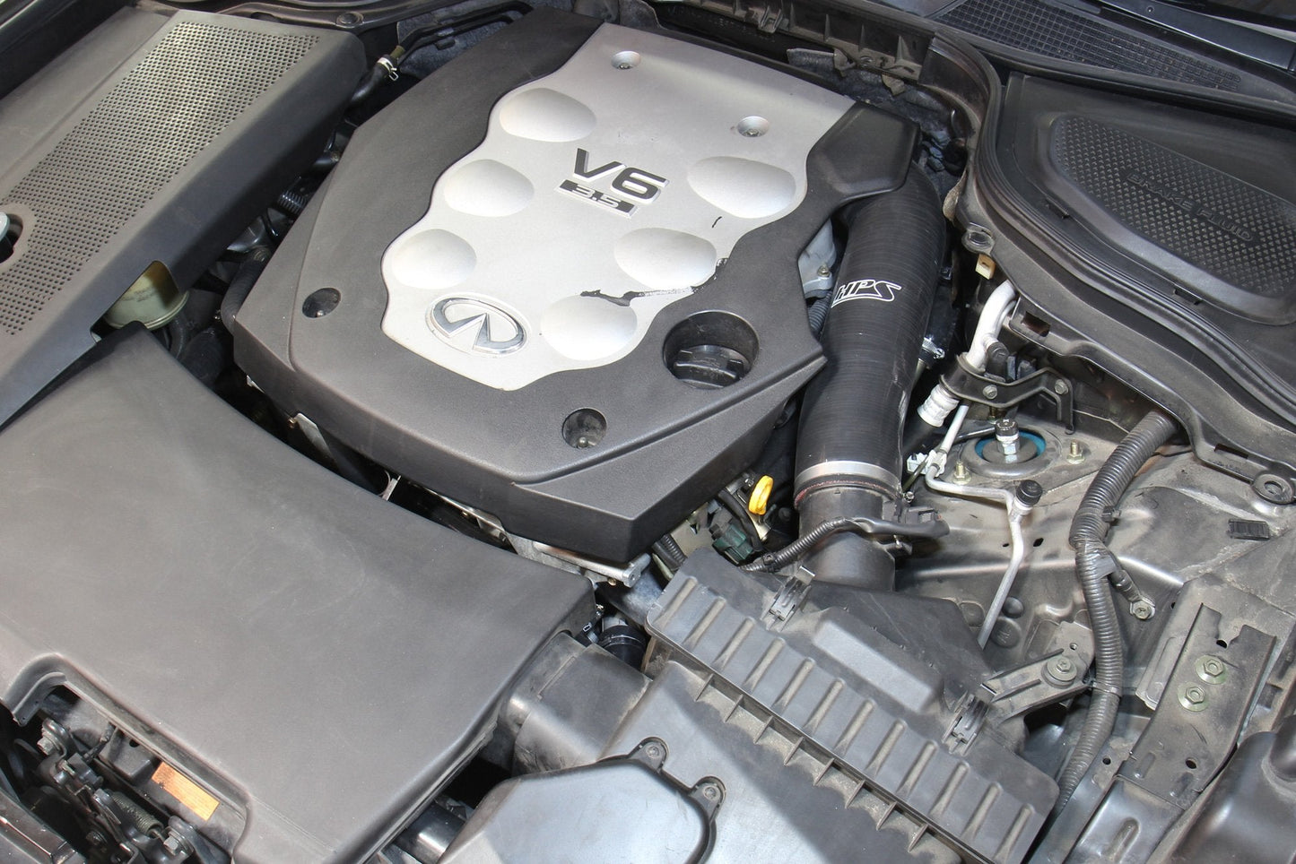HPS Performance HPS Silicone Post MAF Air Intake Hose Kit Infiniti 06-08 M35 3.5L V6, 57-1592