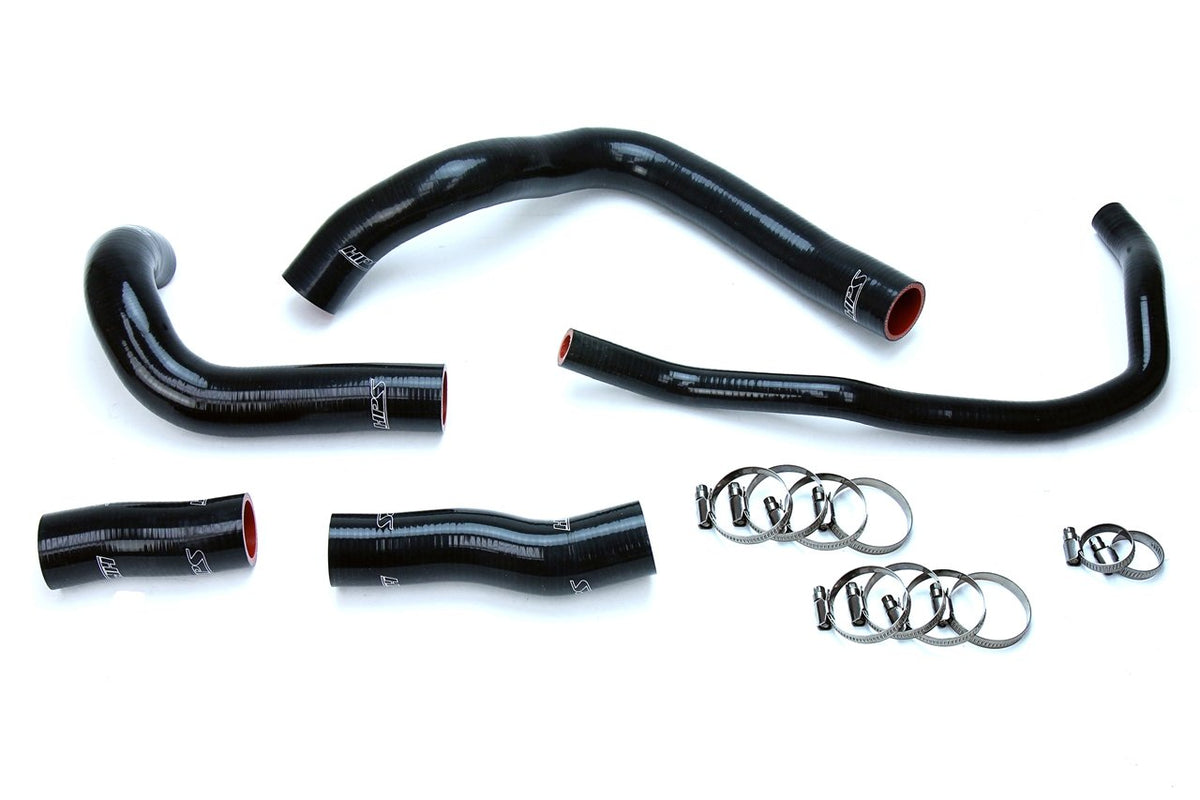 FR SPORT HPS Black Reinforced Silicone Radiator Hose Kit Coolant Lexus 16-17 GS200t 2.0L Turbo