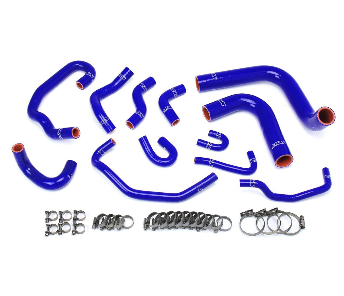 FR SPORT HPS Reinforced Blue Silicone Radiator + Heater Hose Kit Coolant Toyota 93-95 4Runner...