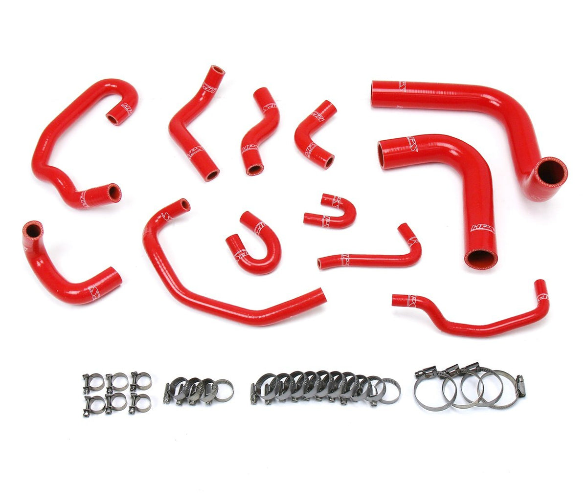 FR SPORT HPS Reinforced Red Silicone Radiator + Heater Hose Kit Coolant Toyota 93-95 Pickup 3.0L...