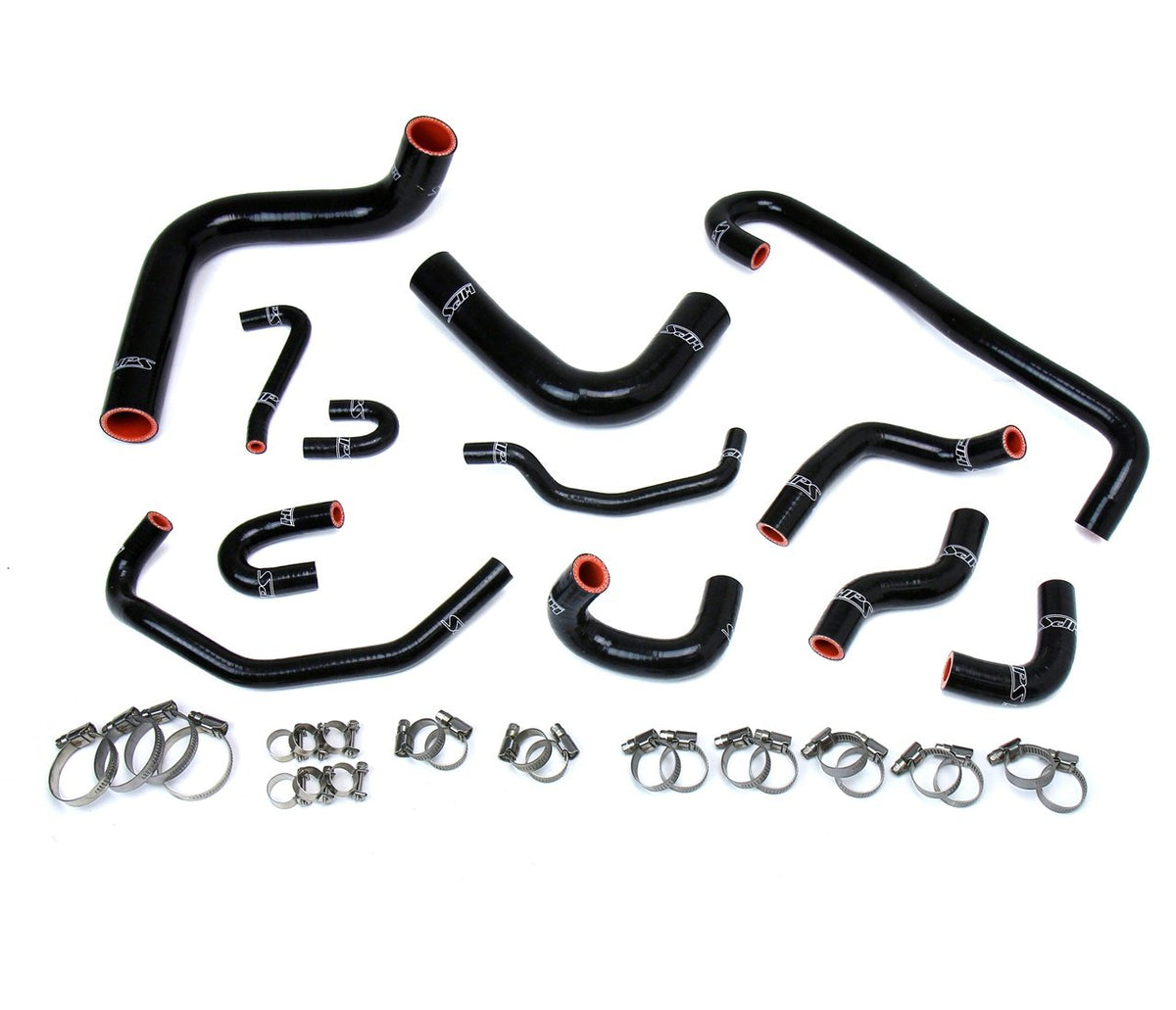 FR SPORT HPS Reinforced Black Silicone Radiator + Heater Hose Kit Coolant Toyota 89-92 4Runner...