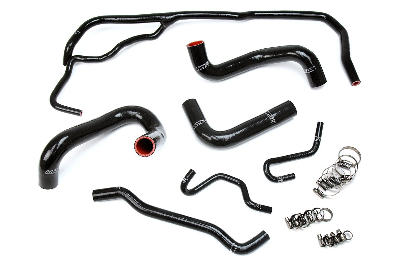 HPS Performance HPS Black Reinforced Silicone Radiator Hose Kit Coolant Toyota 17-18 Corolla iM 1.8L