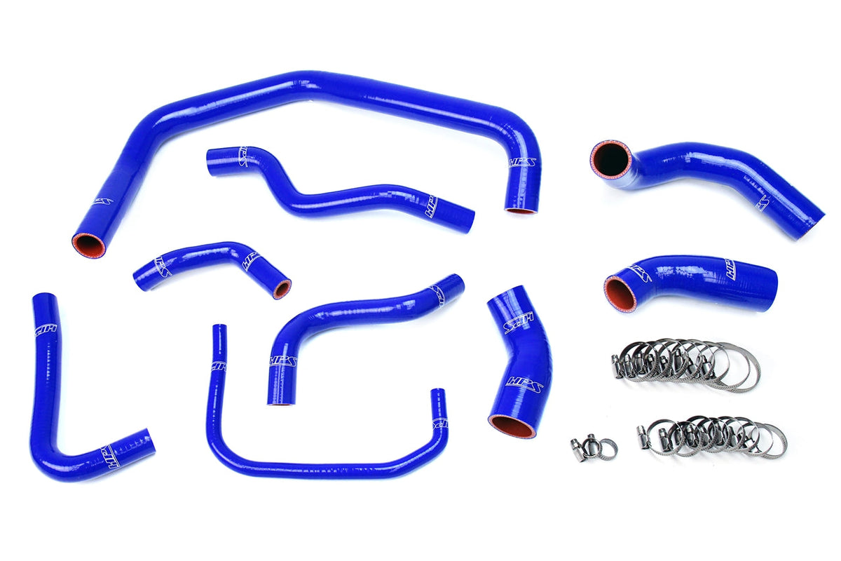 FR SPORT HPS Performance Products HPS Blue Reinforced Silicone Radiator Hose Kit Coolant Ford...