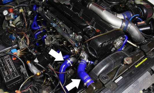 FR SPORT HPS Performance Products HPS Blue Reinforced Silicone Radiator Hose Kit Coolant Nissan...