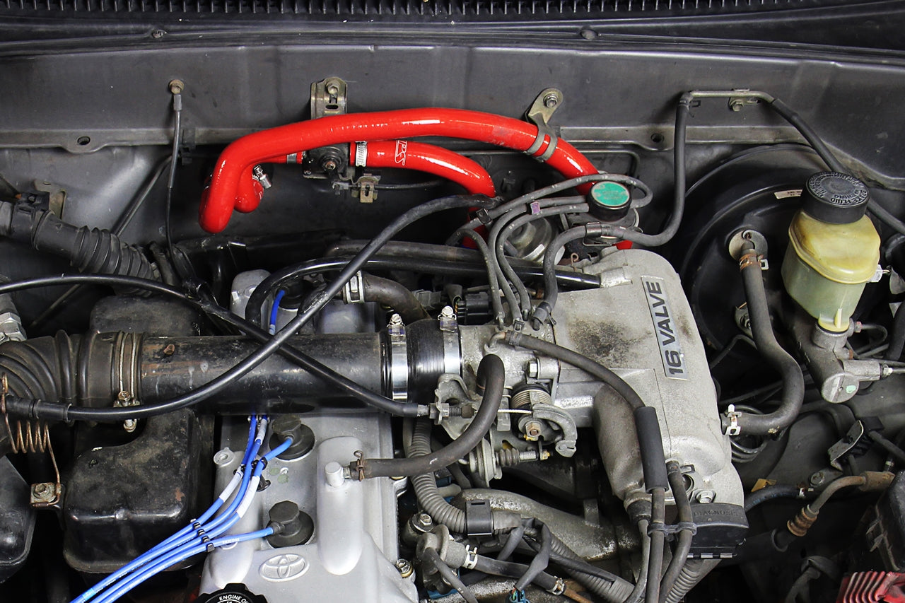 HPS Performance HPS Reinforced Red Silicone Heater Hose Kit Coolant Toyota 95-04 Tacoma 2.4L & 2.7L 4Cyl