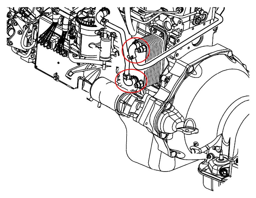 HPS Performance HPS Silicone Oil Cooler Coolant Elbow Hose Kit Dodge 2006 Ram 2500 Pickup 5.7L Hemi V8, 57-2068