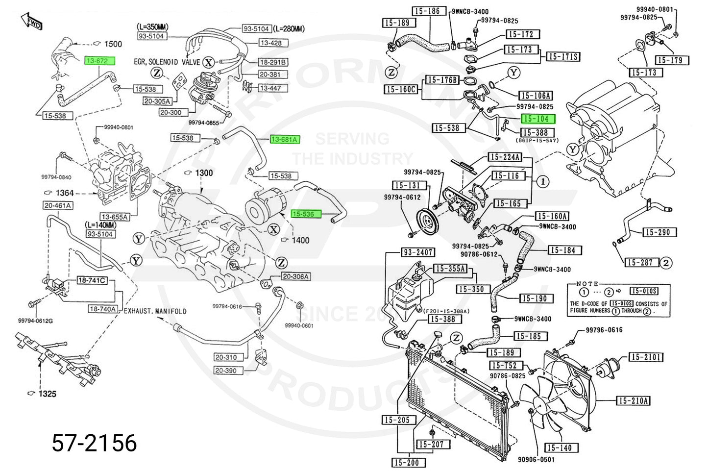 HPS Performance HPS Silicone Ancillary Coolant Hose Kit Mazda 1994-1997 Miata 1.8L NA8, 57-2156