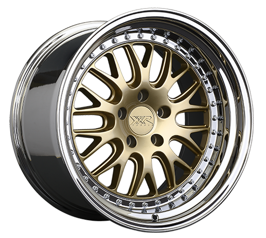 XXR 570 Wheel Hyper Gold / Platinum Lip 18x9.5 +35 5x4.5