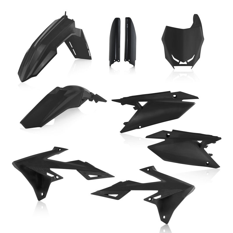 Acerbis 18+ Suzuki RMZ250/ RMZ450 Full Plastic Kit - Black 2686550001