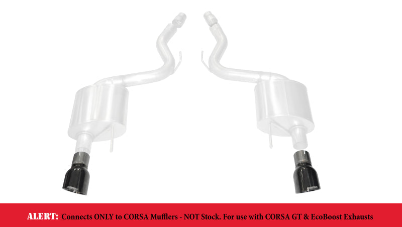 FR SPORT Corsa Performance 15-17 Ford Mustang GT 3.0in Inlet / 4.5in Outlet Black PVD Tip - View 3