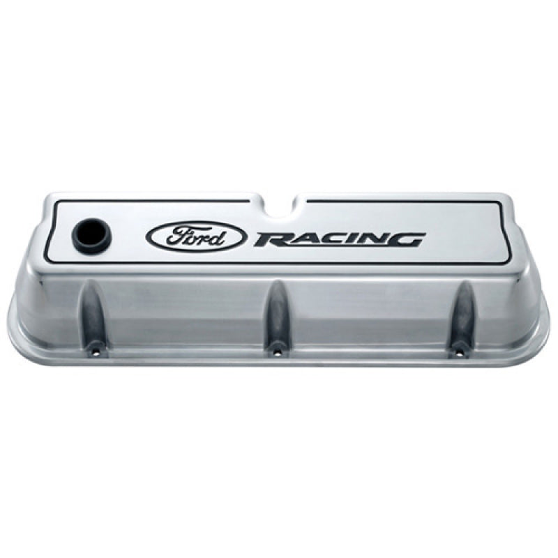 FR SPORT Ford Die Cast Alm Valve Cover Set w/Ford Racing Logo FRD302-001 - View 3